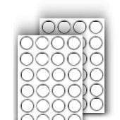 School Stickers round 28 mm, coloured