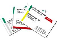 PREDEFINED BUSINESS CARDS WITH FIXED LAYOUT