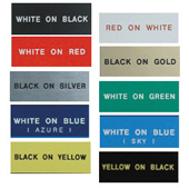 Plastic sign 30 x 18 cm